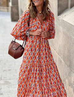 Jan | Boho Puff Maxi Dress