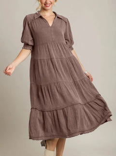 Andrea | Tiered Maxi Dress