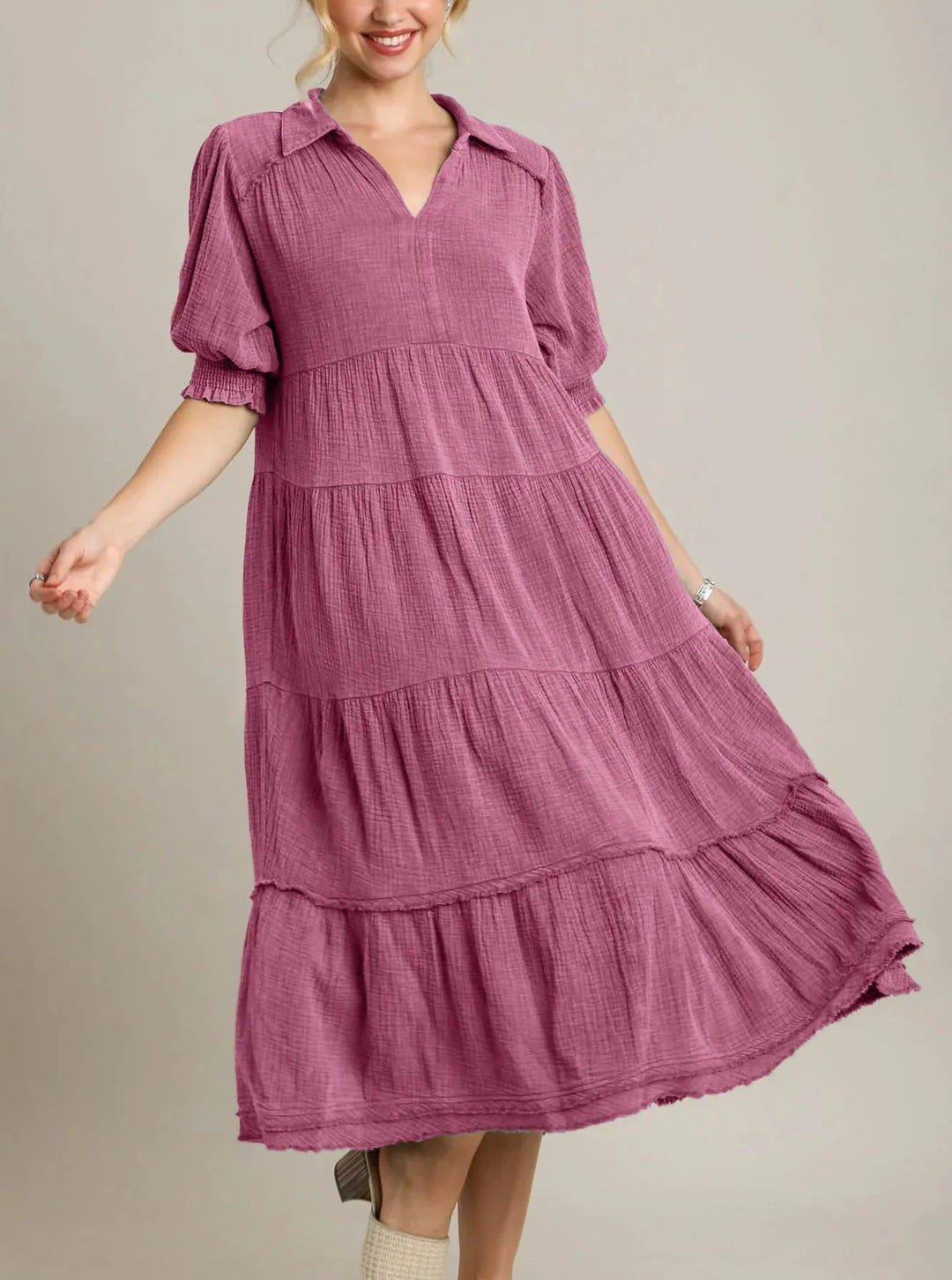 Andrea | Tiered Maxi Dress