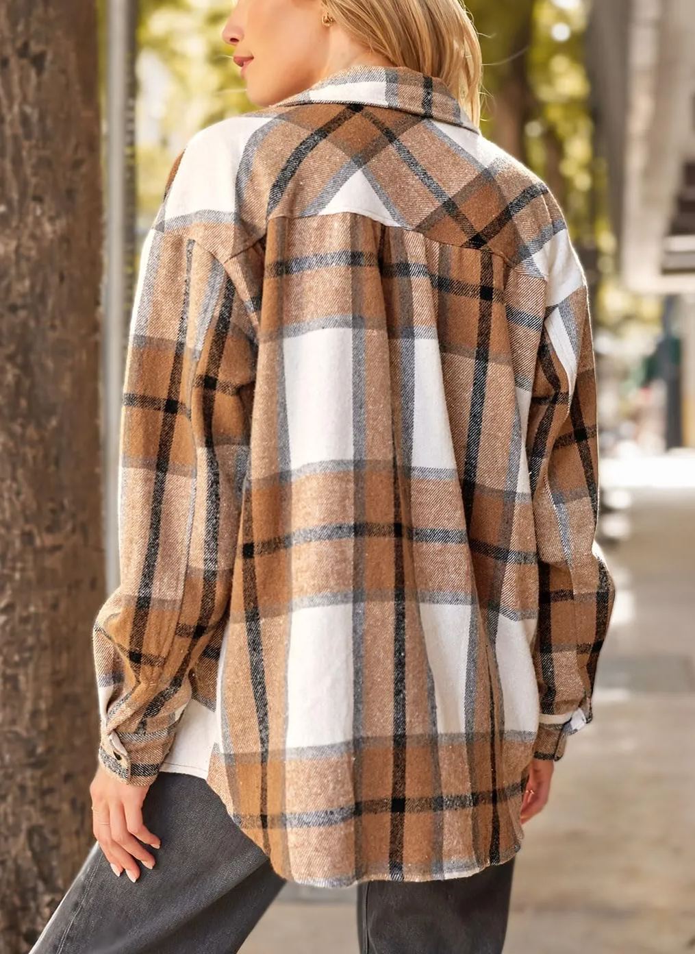 Aine | Plaid Shacket Cosy