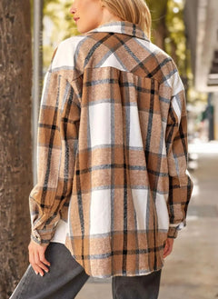 Aine | Plaid Shacket Cosy