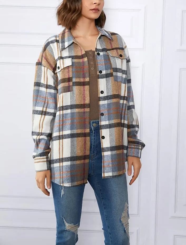 Aine | Plaid Shacket Cosy