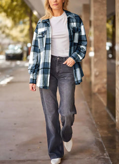 Aine | Plaid Shacket Cosy