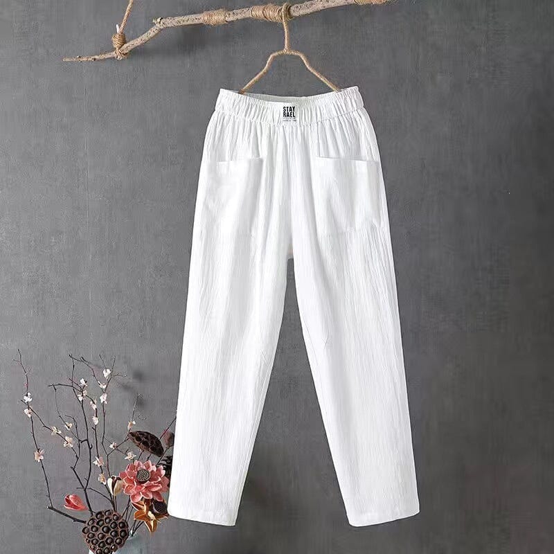 Catrin | Breezy Linen-Cotton Trousers