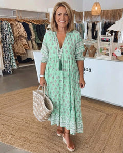 Kaitlin | Bohemian Midi Dress