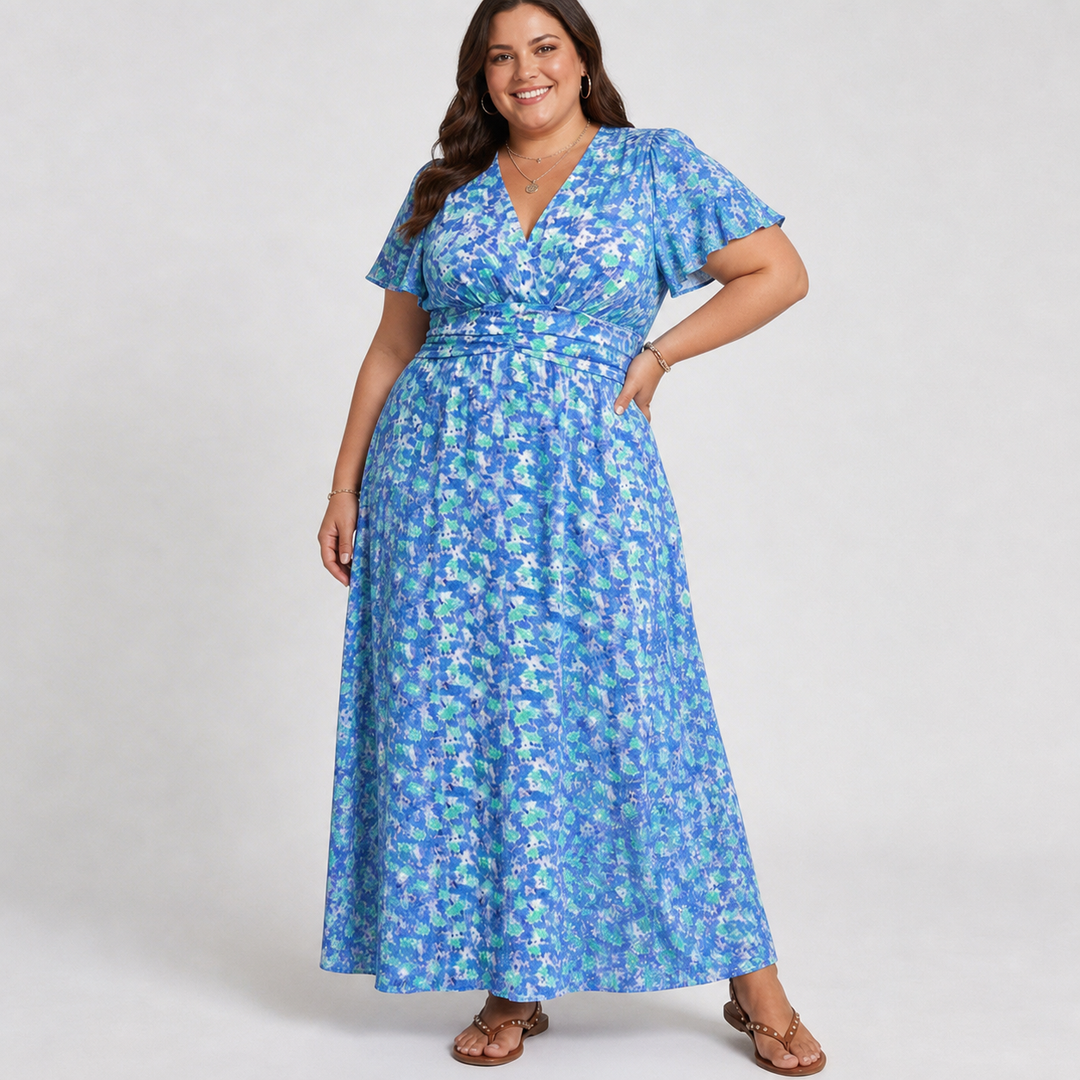 Jane | Printed Maxi Dress