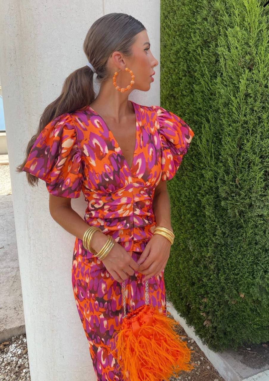 Rnona | Breezy Floral Midi Dress