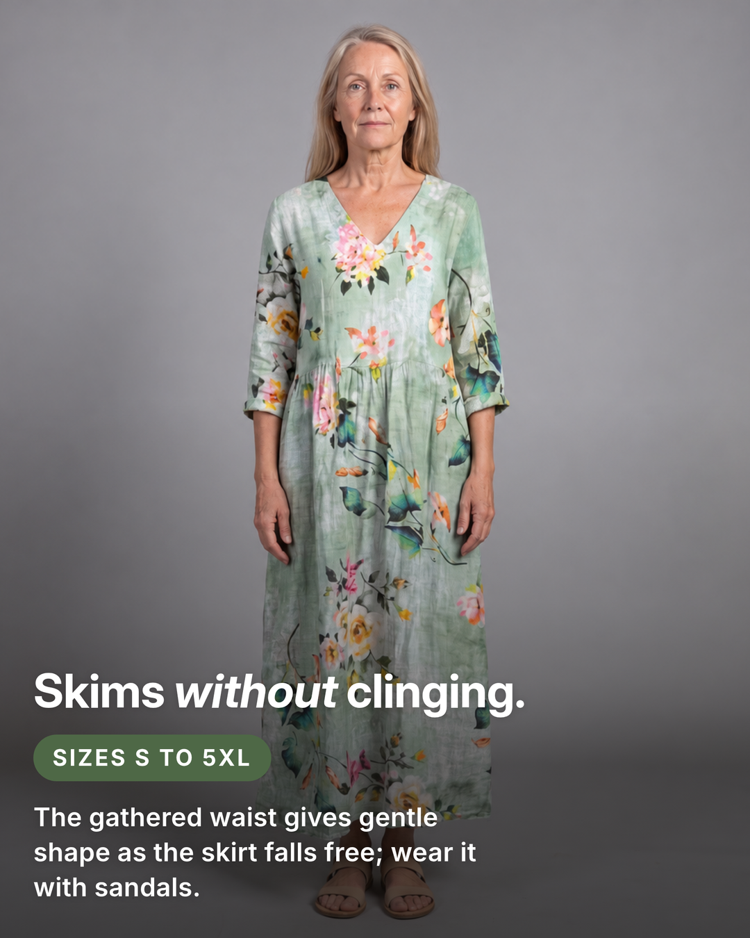 India-Rose | Floral Summer Dress fit and sizes