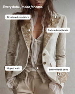 Ismay | Embroidered Tailored Blazer details