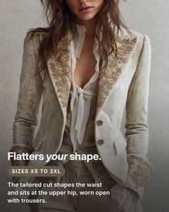 Ismay | Embroidered Tailored Blazer fit and sizes