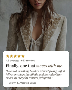 Ismay | Embroidered Tailored Blazer five star customer review