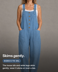 Jeannie | Relaxed Linen-Look Jumpsuit fit and sizes