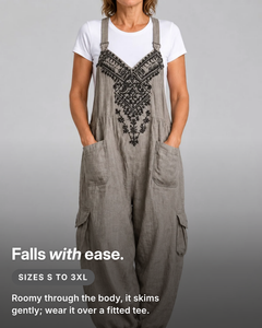 Joni | Boho Halter Dungarees fit and sizes