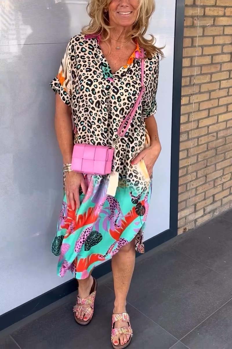 Eilidh | Casual Leopard Print Dress