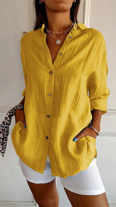 Yolanda | Airy Pleated Blouse