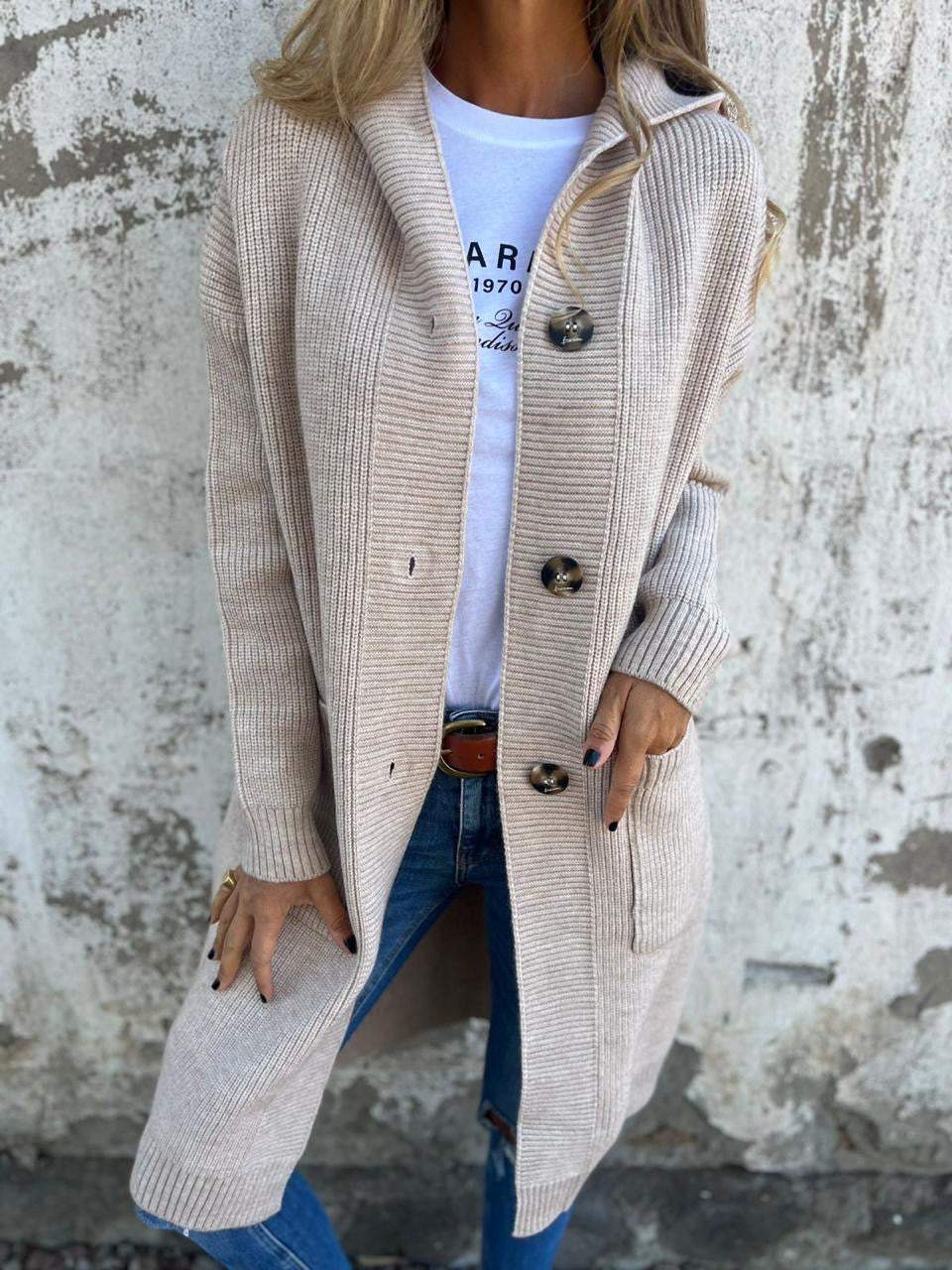 Pádraigín | Chic Long Knit Cardigan