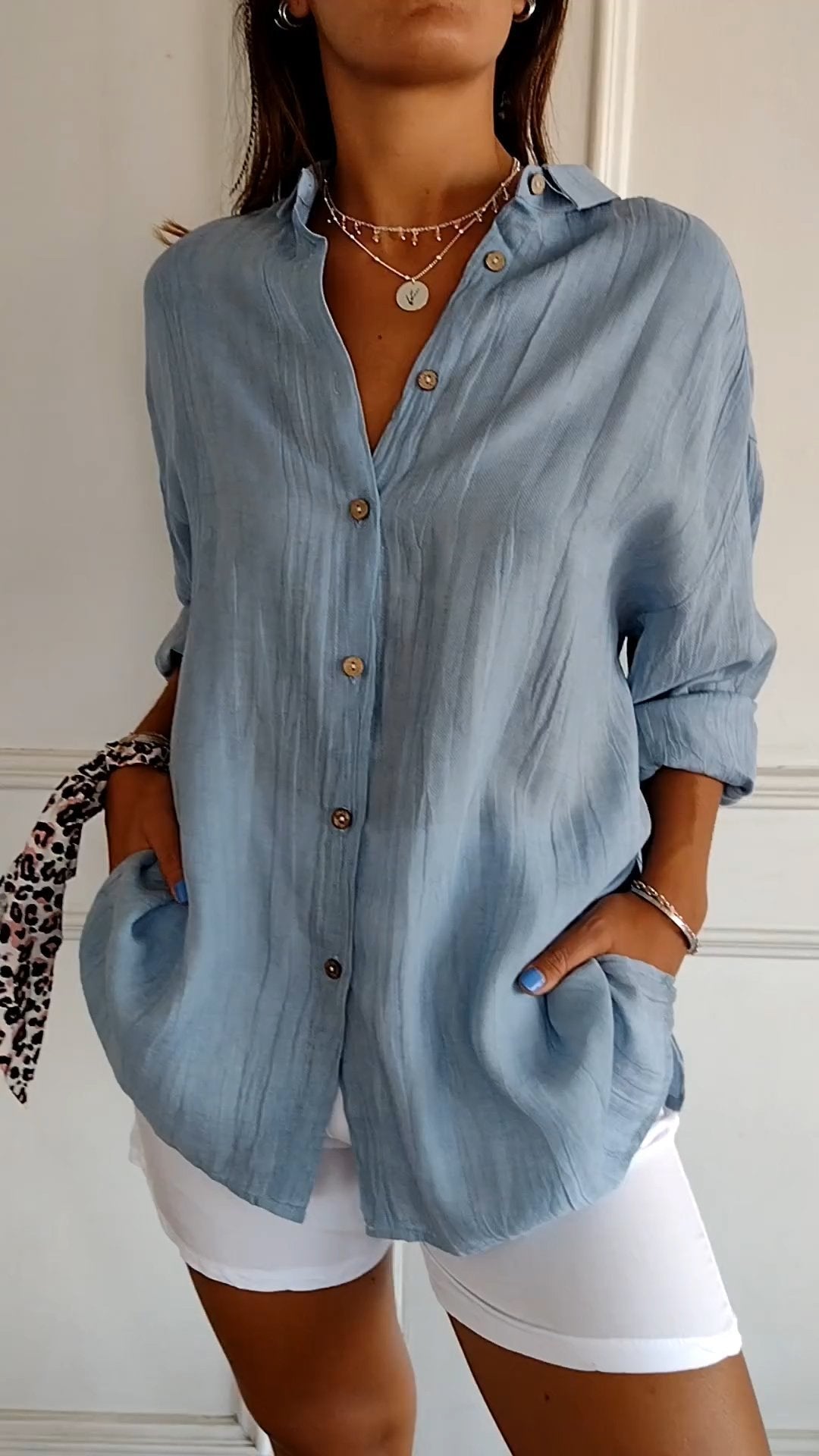 Yolanda | Airy Pleated Blouse