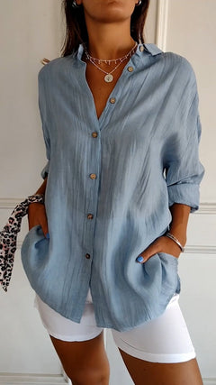 Yolanda | Airy Pleated Blouse
