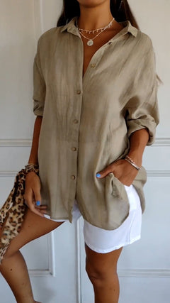 Yolanda | Airy Pleated Blouse