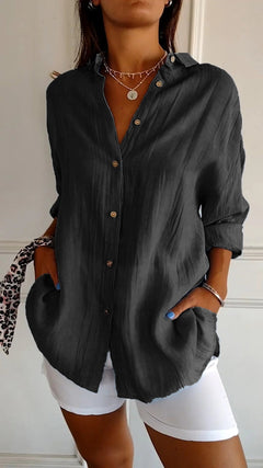 Yolanda | Airy Pleated Blouse