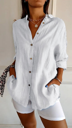 Yolanda | Airy Pleated Blouse