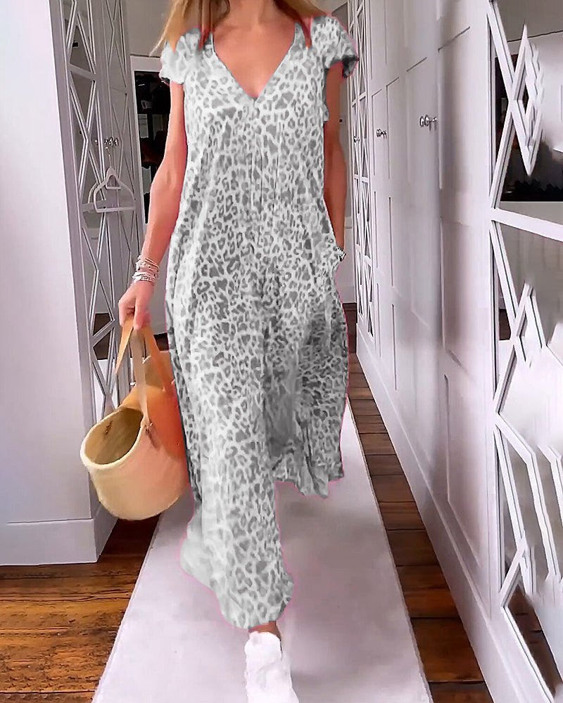 Cassandra | V-Neck Maxi Dress