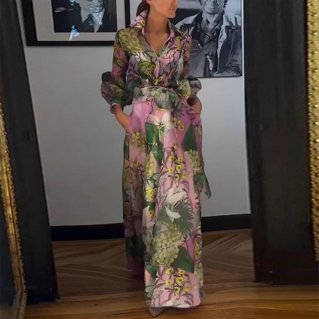 Susan | Flowing V-Neck Maxi Dress