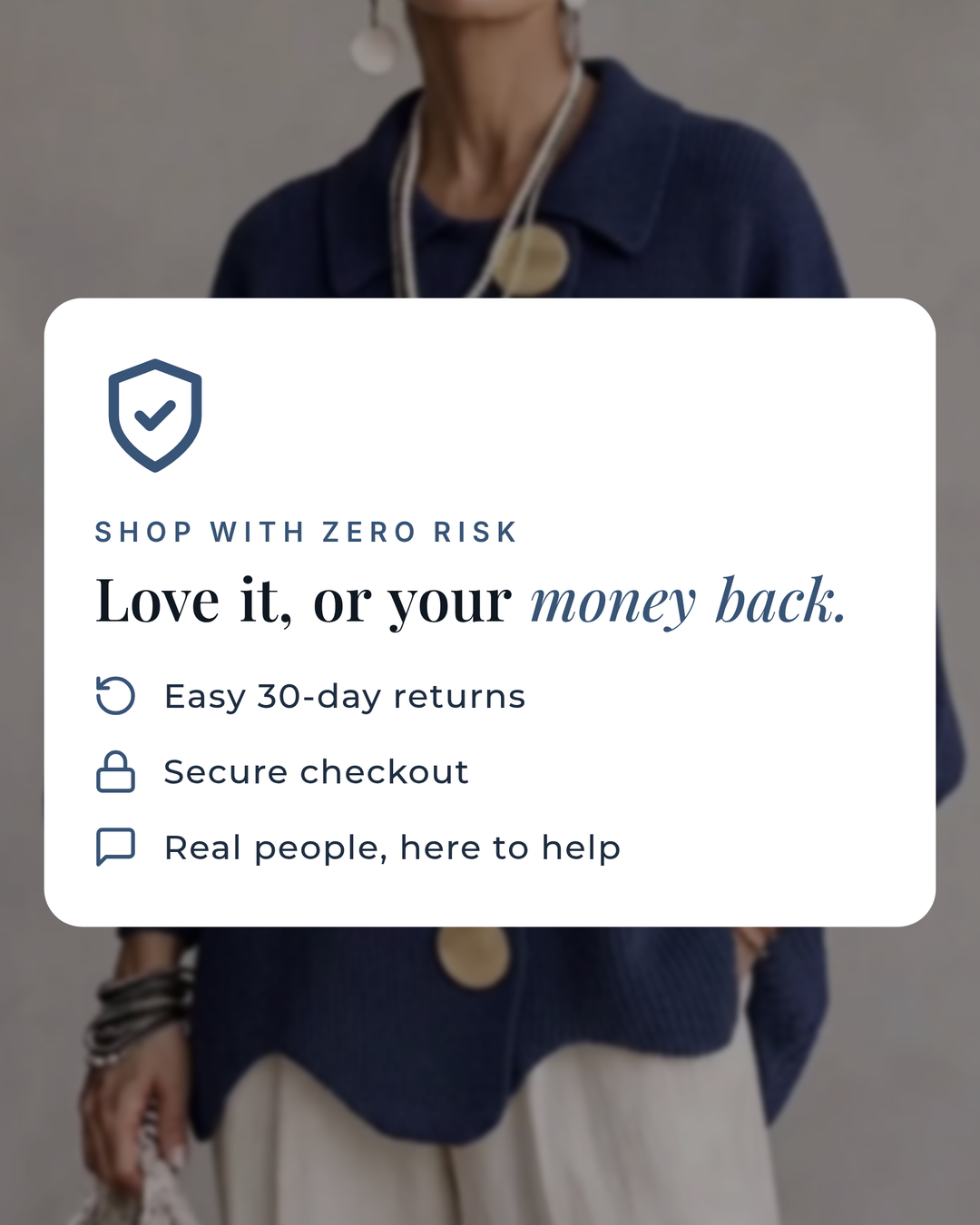 Lara | Oversized Ribbed Cardigan money-back guarantee