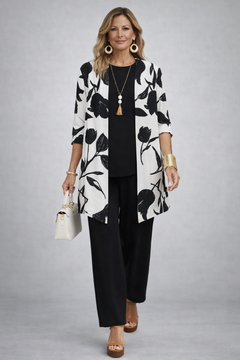 Darcie | Floral Cardigan Three-Piece Set