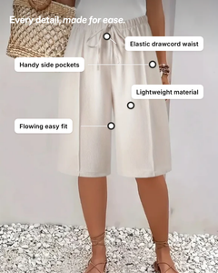 Lourdes | Elegant Comfort Shorts details