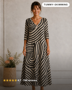 Love | Tummy-Skimming Wrap Dress in multicolour