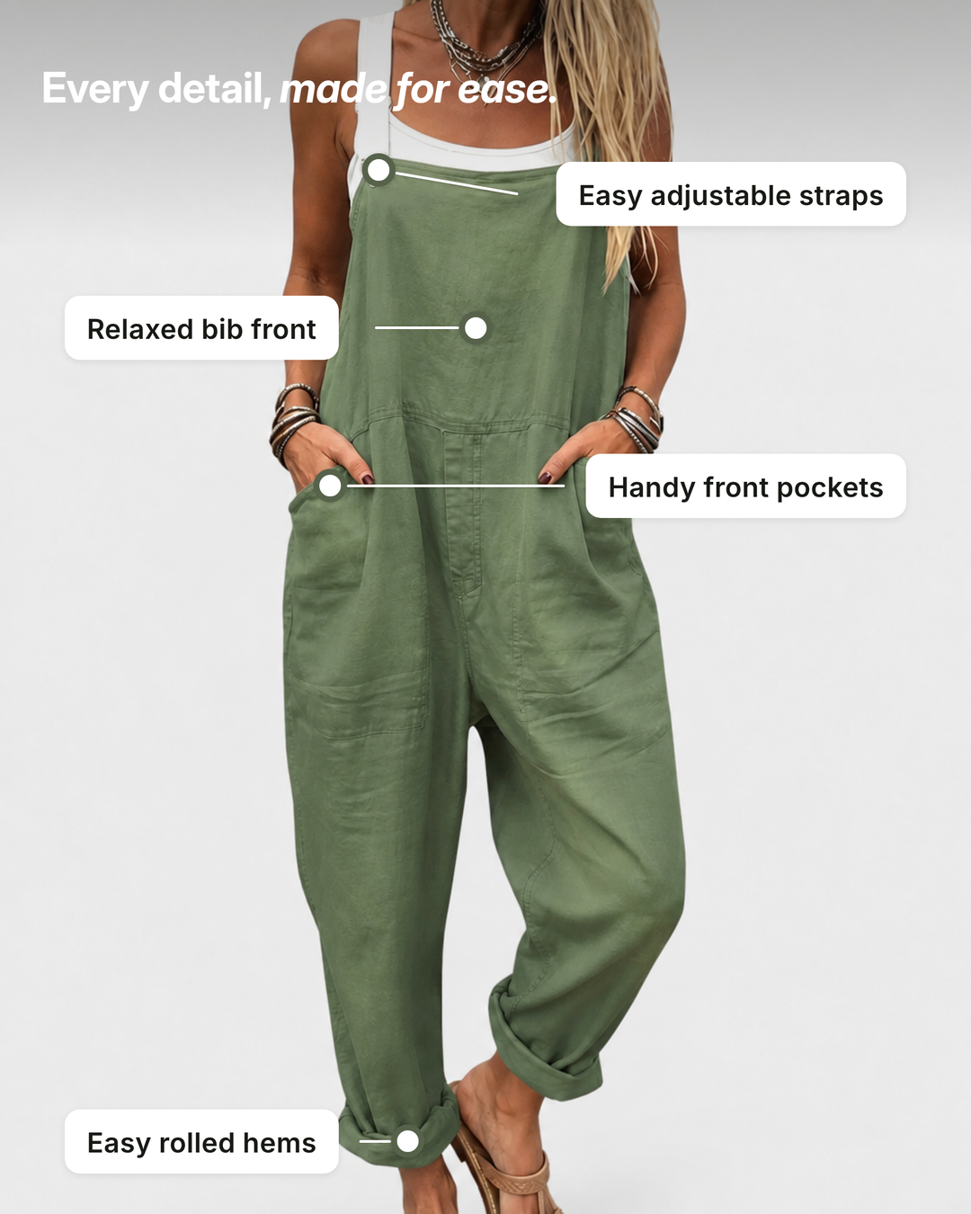 Mabli | Relaxed Everyday Jumpsuit details