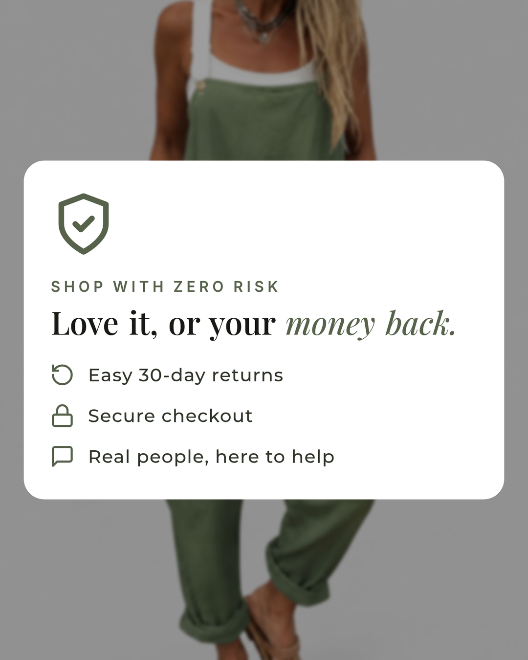 Mabli | Relaxed Everyday Jumpsuit money-back guarantee