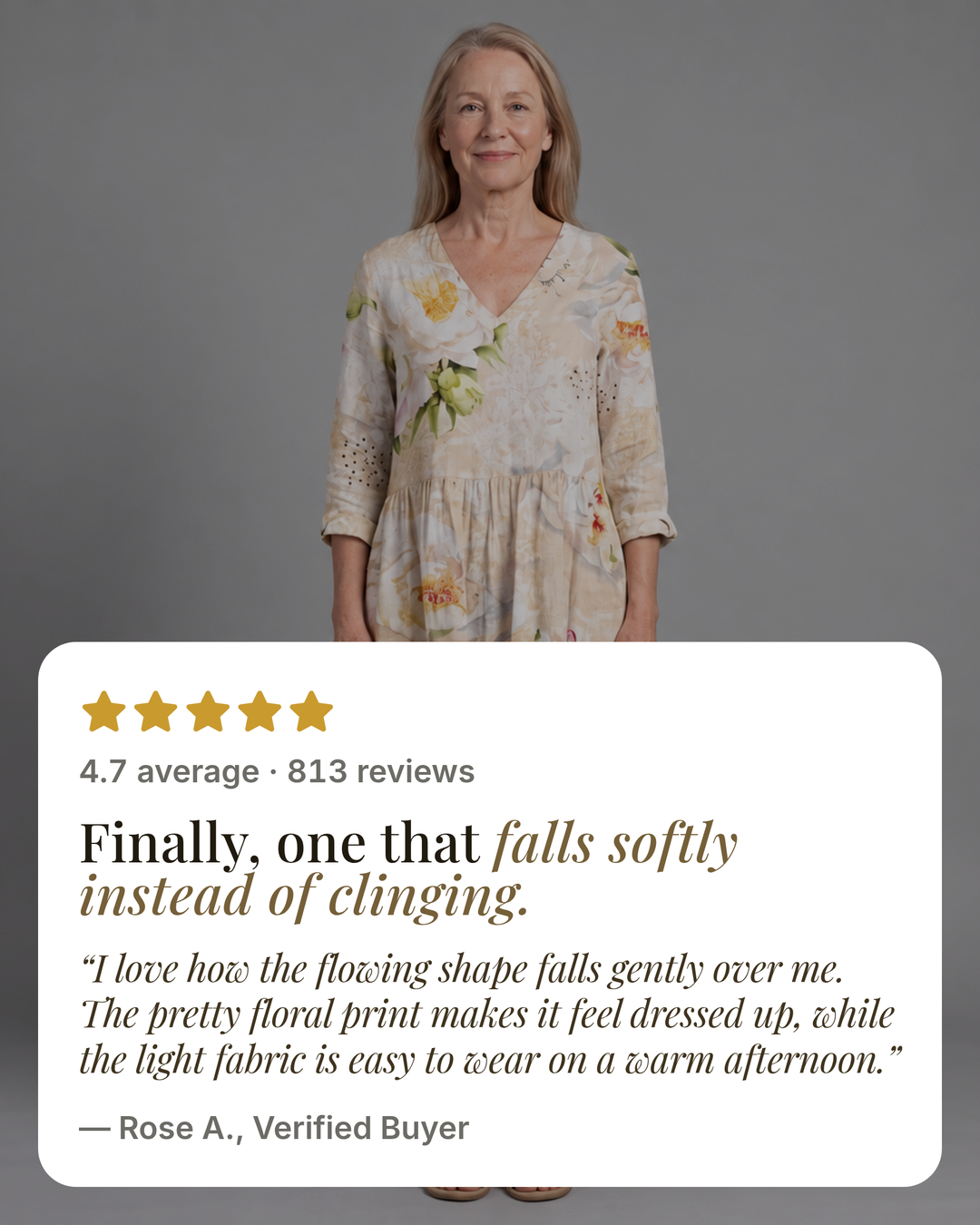Malenie | Floral Summer Dress five star customer review