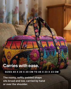 Maude | Quilted Travel Duffle Bag fit and sizes