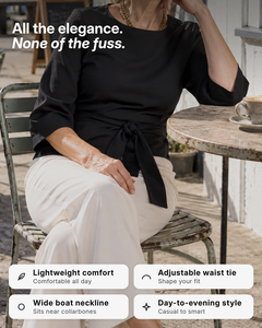 Modesty | Adjustable Tie-Waist Top benefits