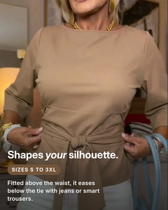 Modesty | Adjustable Tie-Waist Top fit and sizes