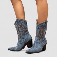 Bertie | Orthopedic Denim Ankle Boots