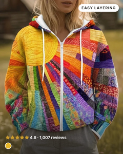 Nika | Sunburst Print Jacket in multicolour