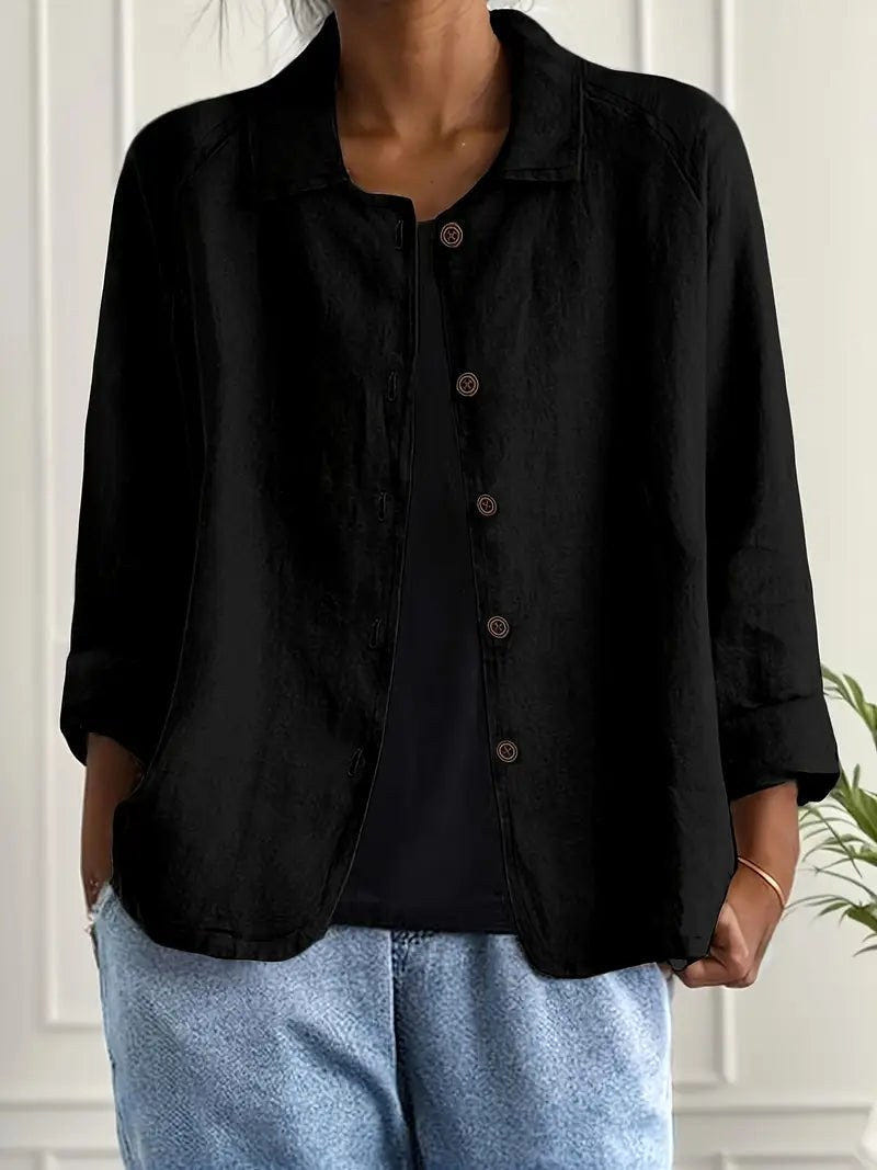 Tara-Ann | Relaxed Button-Up Blouse
