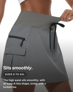 Oceane | Skort With Built-In Shorts fit and sizes