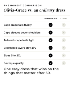 Olivia-Grace | Draped Satin Evening Dress versus an ordinary garment comparison