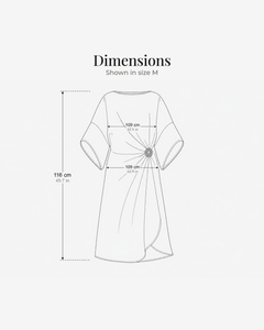 Olivia-Grace | Draped Satin Evening Dress dimensions drawing