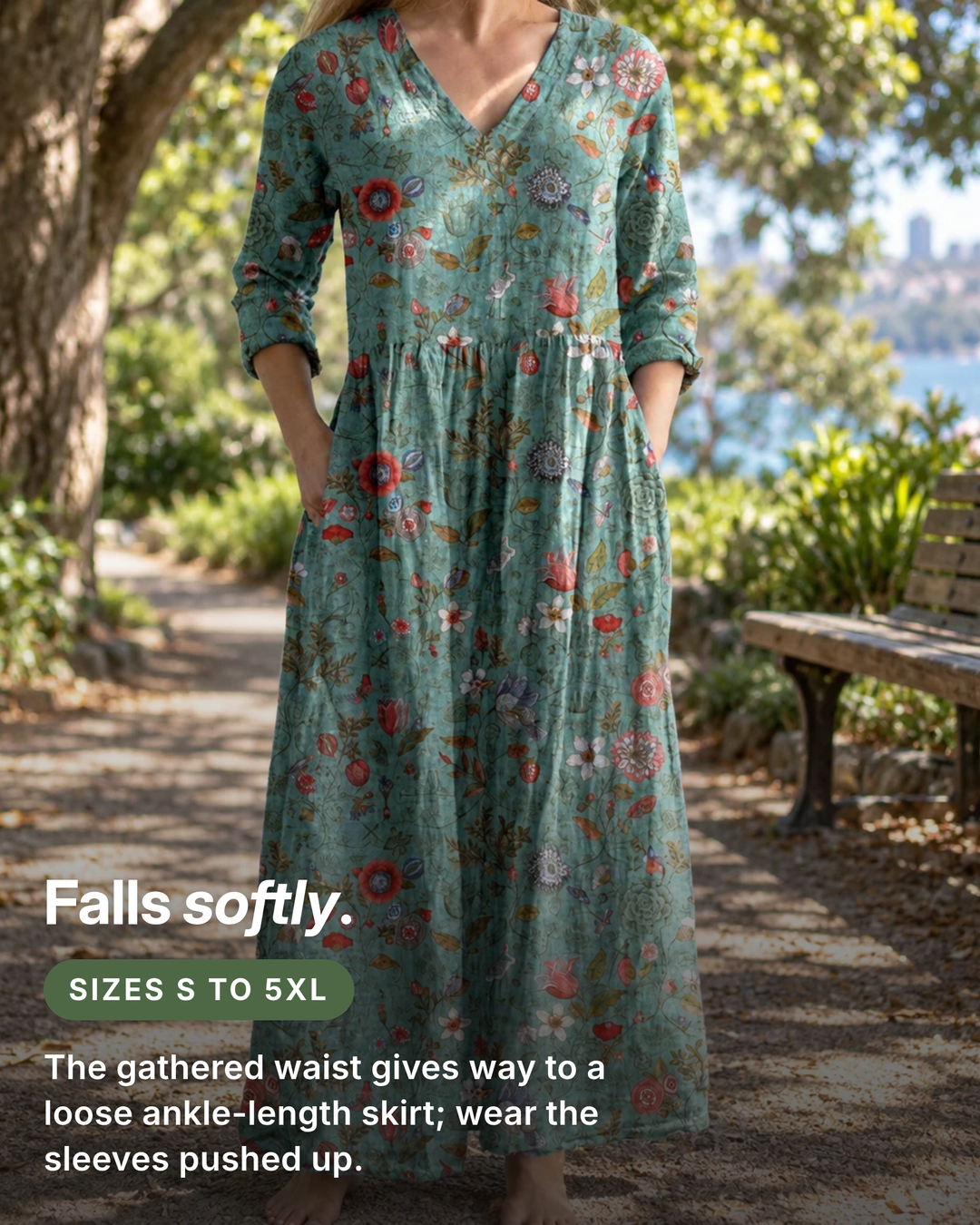 OLIVIA | FLORAL SUMMER DRESS fit and sizes