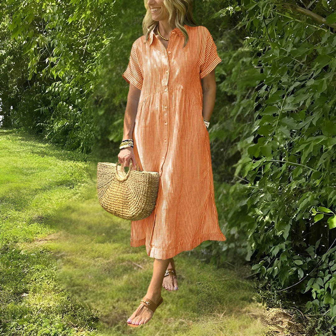 Dearbhail | Flattering Striped Dress