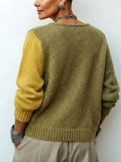 Meryn | Colour-Block Oversize Cardigan