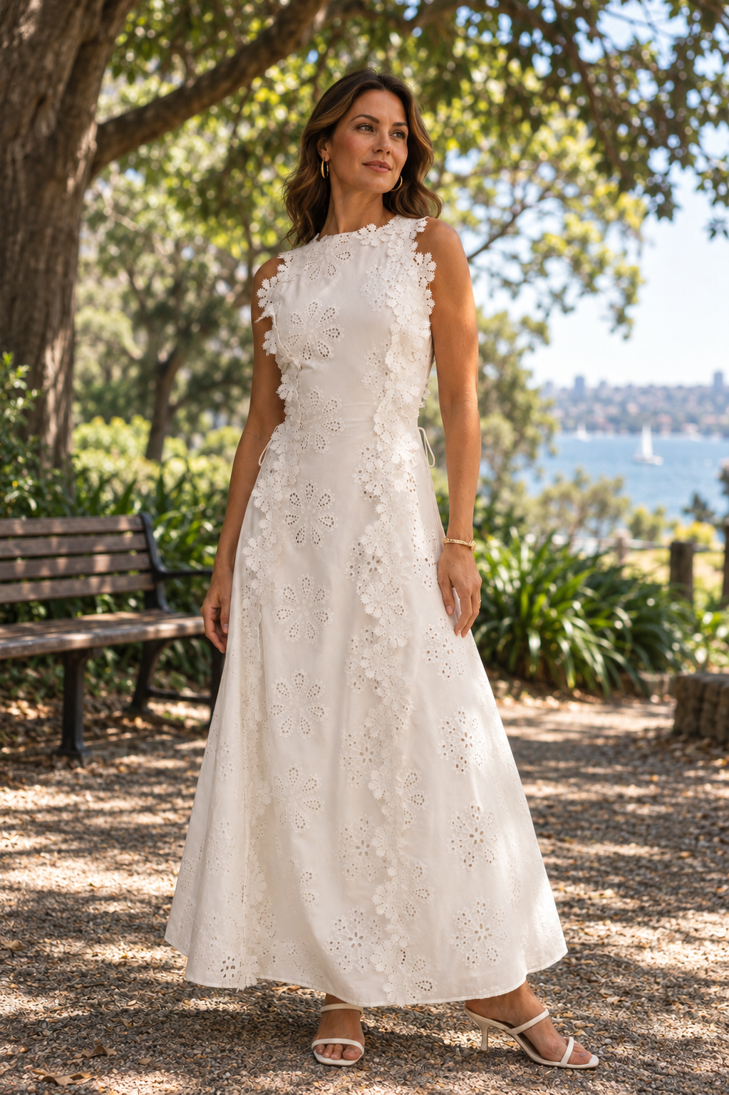 Wilhelmine | Embroidered Maxi Dress