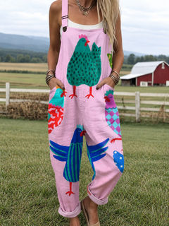 Rio | Relaxed Cotton Blend Dungarees