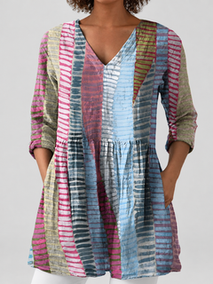 Ianthe | Long V-Neck Blouse