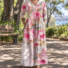 Rain | Floral Summer Midi Dress